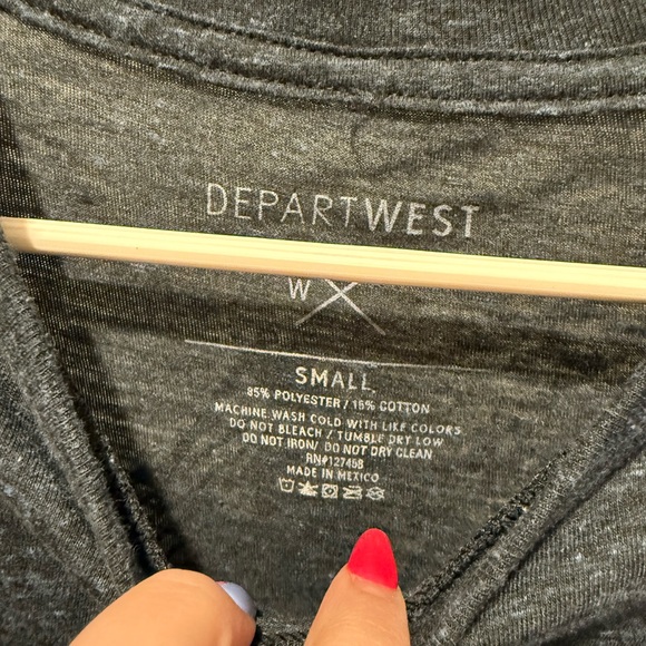 Men's Departwest Blue T-Shirt - Picture 3 of 3